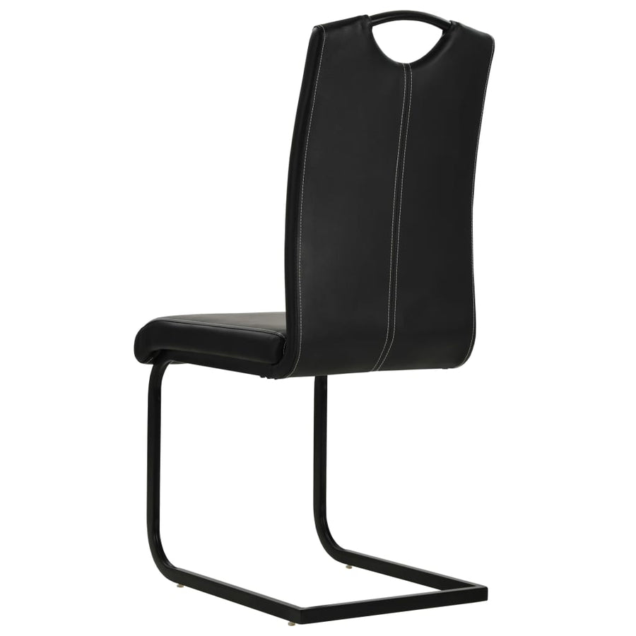 Eetkamerstoelen Kunstleer 6 Zwart
