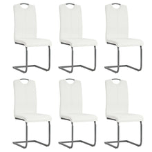 Eetkamerstoelen Kunstleer 6 Wit