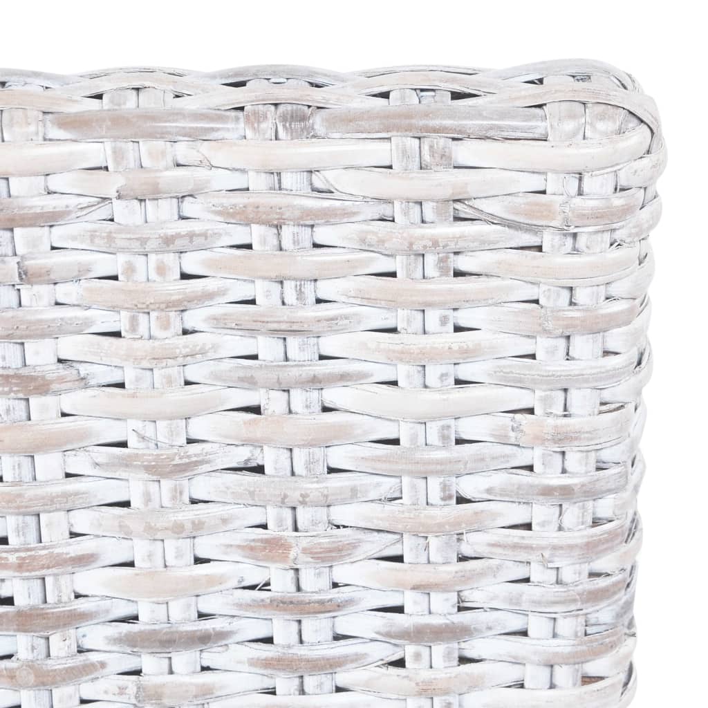 Eetkamerstoelen Kubu Rattan En Mangohout 4 Lichtbruin