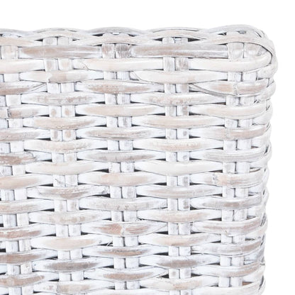 Eetkamerstoelen Kubu Rattan En Mangohout 4 Lichtbruin