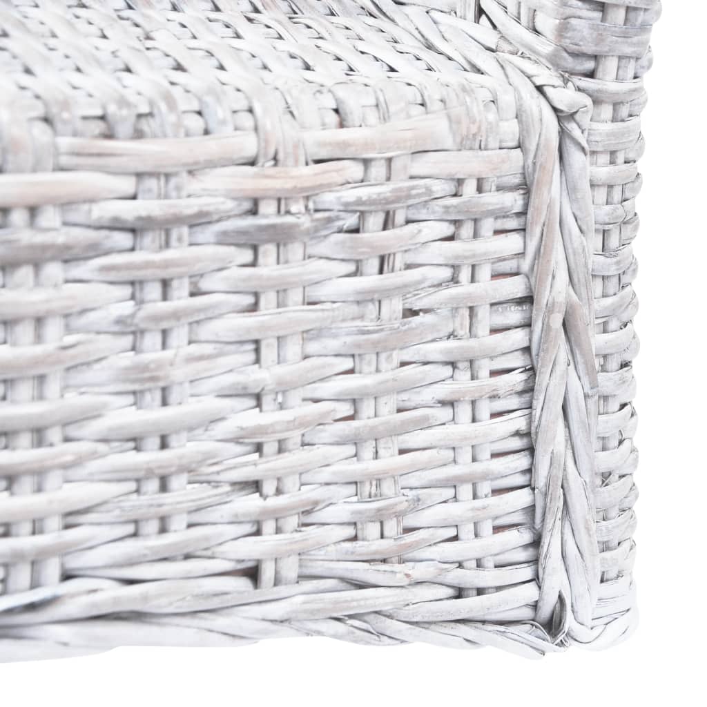 Eetkamerstoelen Kubu Rattan En Mangohout 4 Lichtbruin