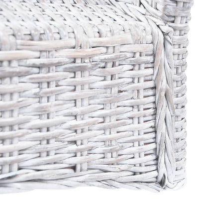Eetkamerstoelen Kubu Rattan En Mangohout 4 Lichtbruin