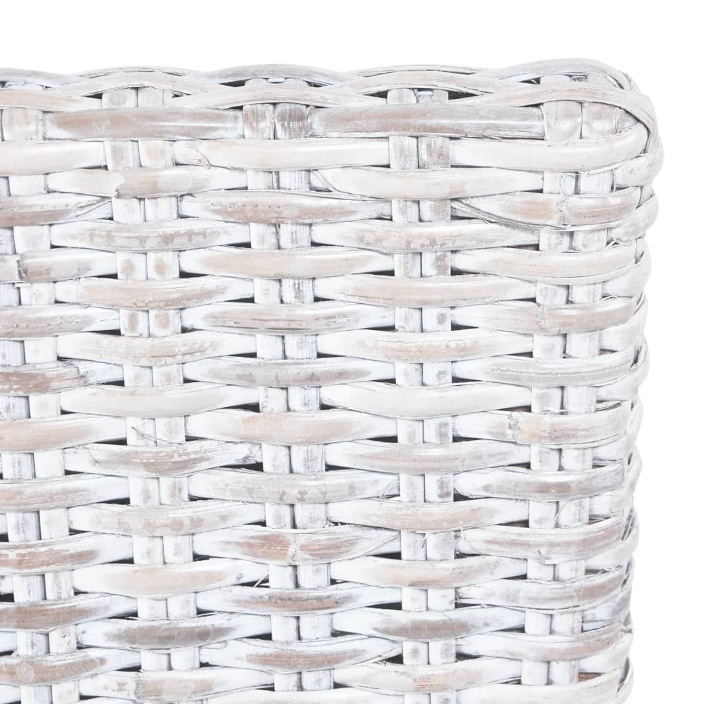 Eetkamerstoelen Kubu Rattan En Mangohout 6 Lichtbruin