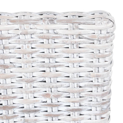 Eetkamerstoelen Kubu Rattan En Mangohout 6 Lichtbruin