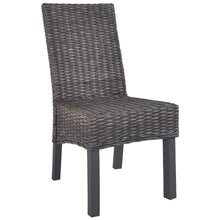 Eetkamerstoelen Kubu Rattan En Mangohout 4 Bruin