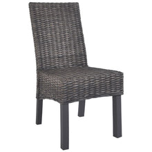 Eetkamerstoelen Kubu Rattan En Mangohout 6 Bruin