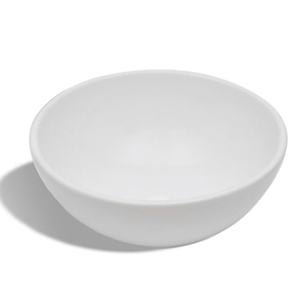 Badkamerwastafel Met Mengkraan Rond Keramiek Wit 325 x 140 mm