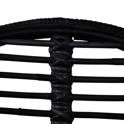 Eetkamerstoelen Natuurlijk Rattan 6 Zwart