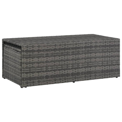 Loungeset Met Kussens Poly Rattan Grijs