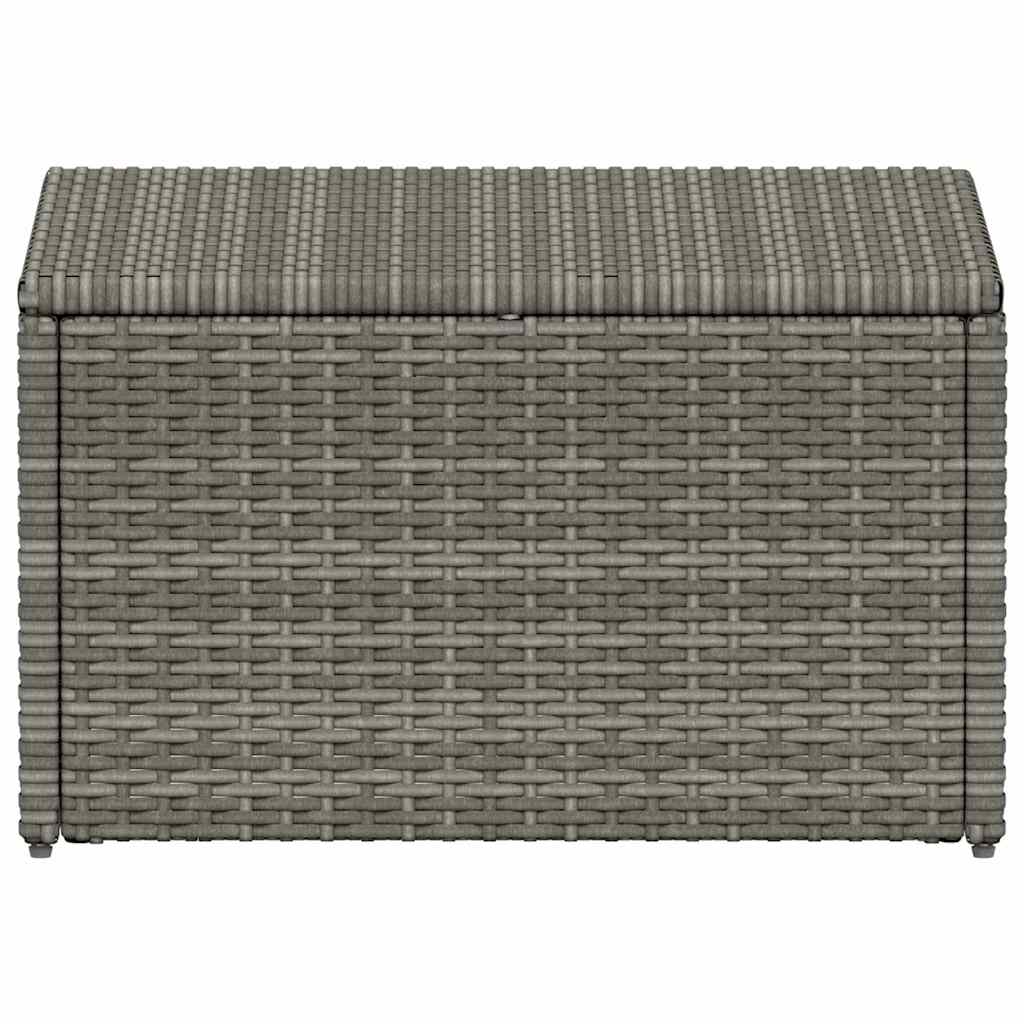 Loungeset Met Kussens 4-Delig Poly Rattan Grijs