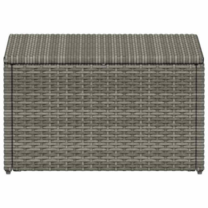 Loungeset Met Kussens 4-Delig Poly Rattan Grijs