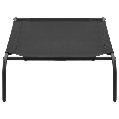 Hondenbed Verhoogd Textileen Zwart s