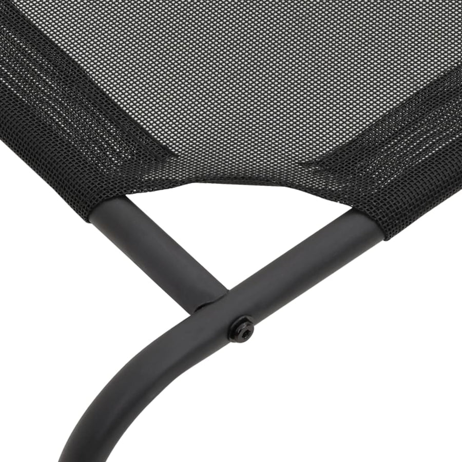 Hondenbed Verhoogd Textileen Zwart s