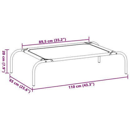 Hondenbed Verhoogd L 106 x 62 cm