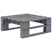 Garden stool pallet wood grey