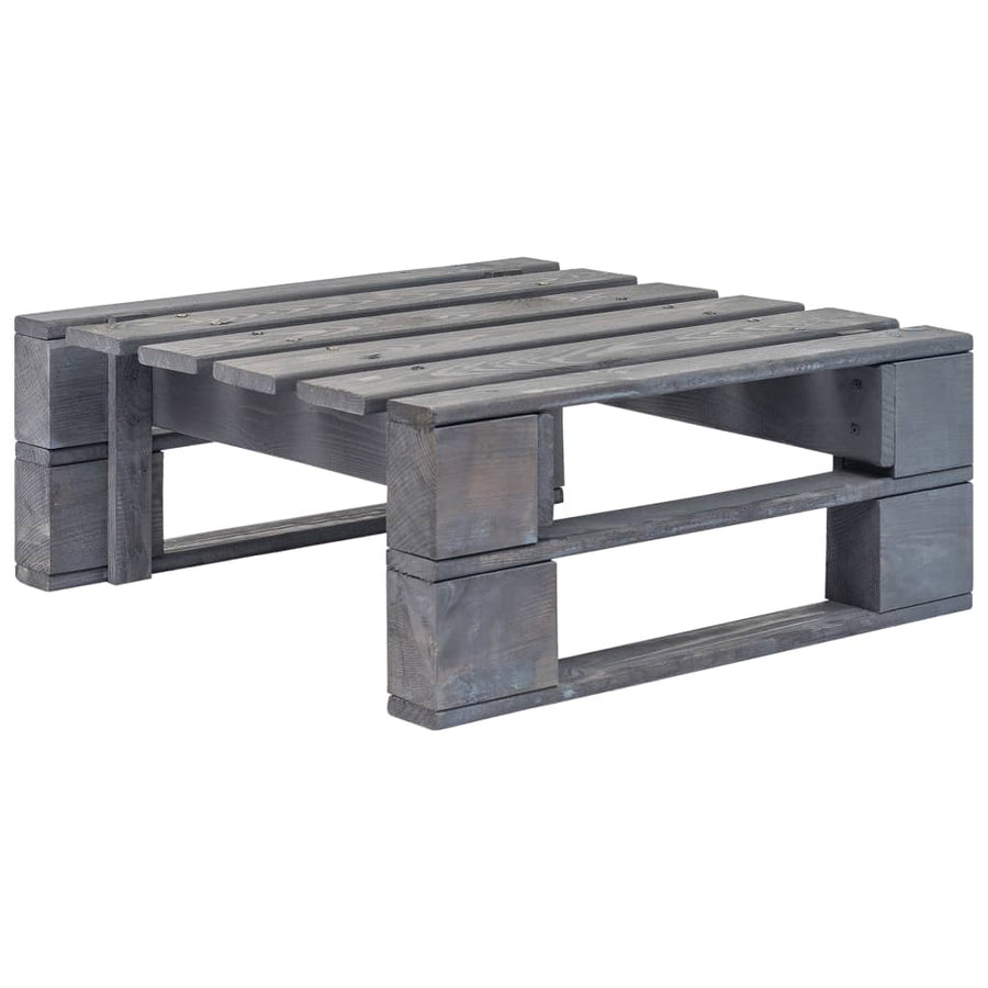 Tuinhocker Pallet Hout Zwart