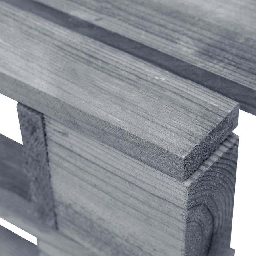 Tuinhocker Pallet Hout Grijs