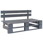 Tuinbank grenenhout grijs 110x65x55 cm