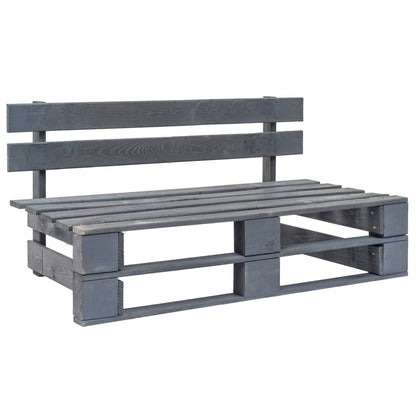 Tuinbank Pallet Hout Grijs
