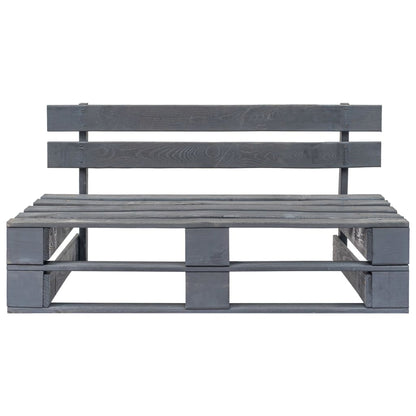 Tuinbank Pallet Hout Grijs