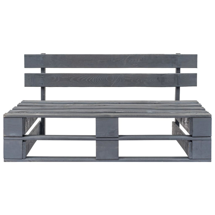 Tuinbank Pallet Hout Grijs