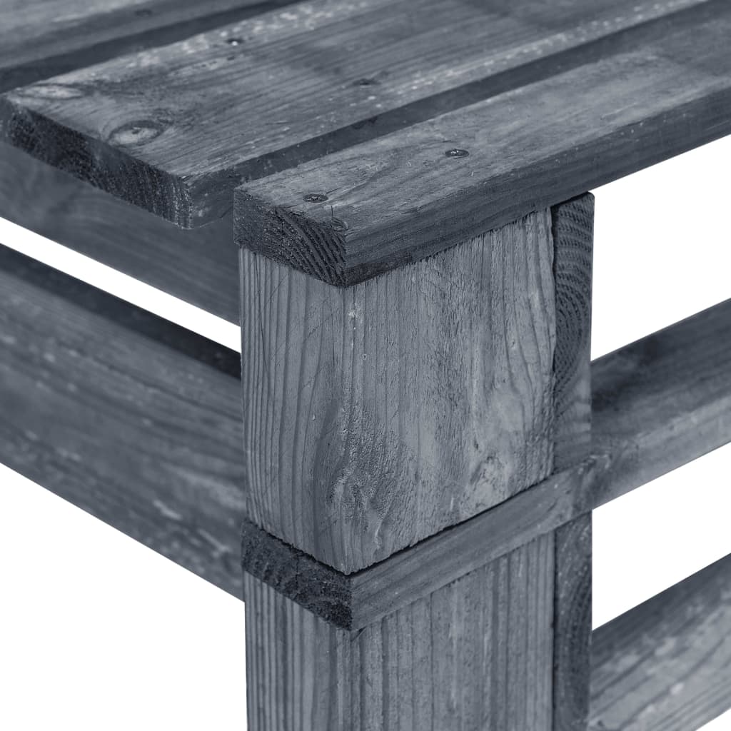 Tuinbank Pallet Hout Grijs