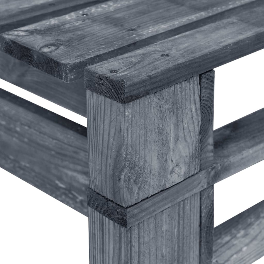 Tuinbank Pallet Hout Grijs