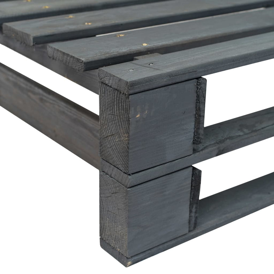 Tuinhoekbank Pallet Hout Grijs