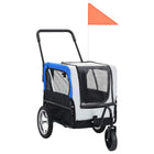 Bike Trailer And Stroller 2-In-1 Grey and Blue