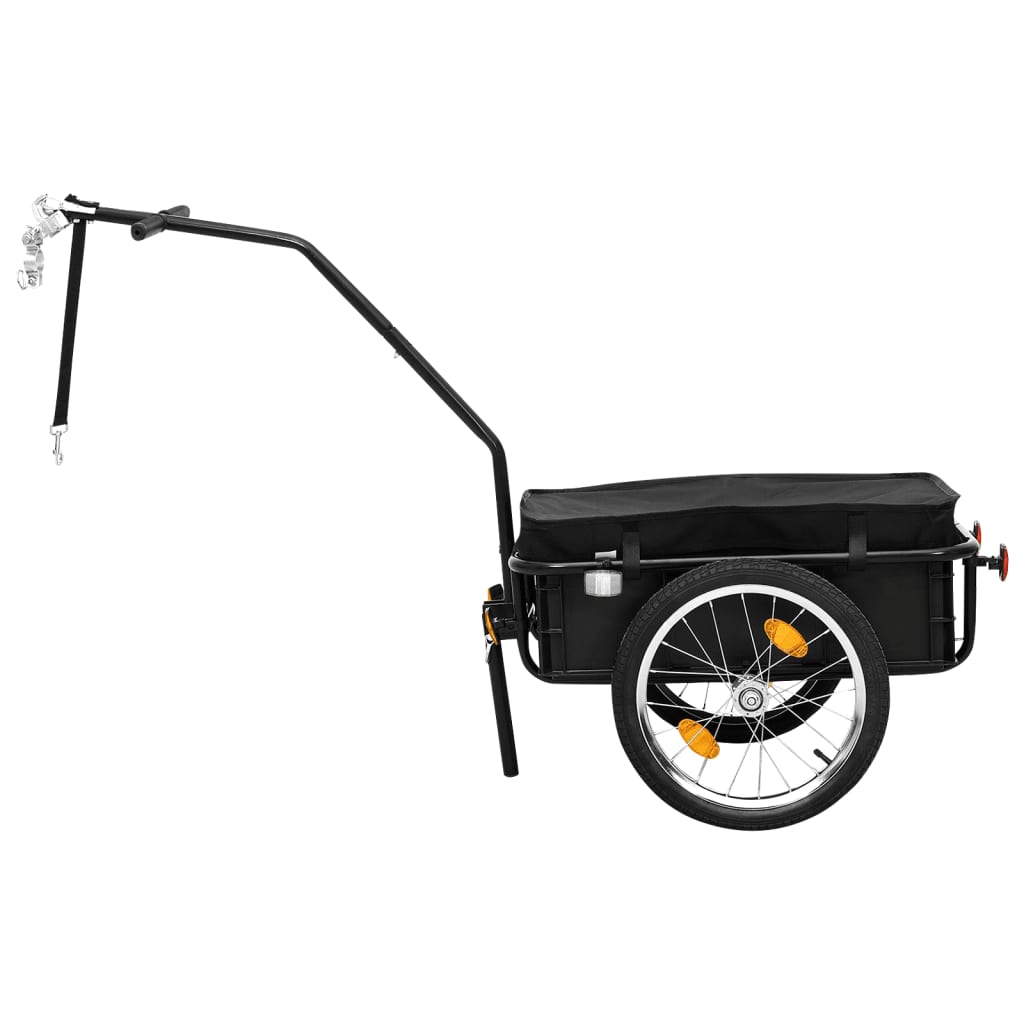 Fietstrailer/Trekwagen 155X60X83 Cm Staal Zwart