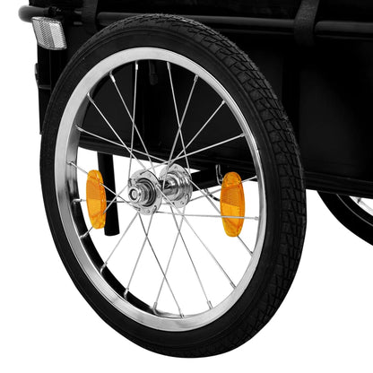 Fietstrailer/Trekwagen 155X60X83 Cm Staal Zwart