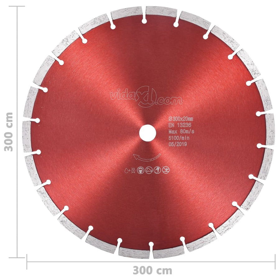 Diamantzaagblad 300 mm staal 300 mm/20 mm