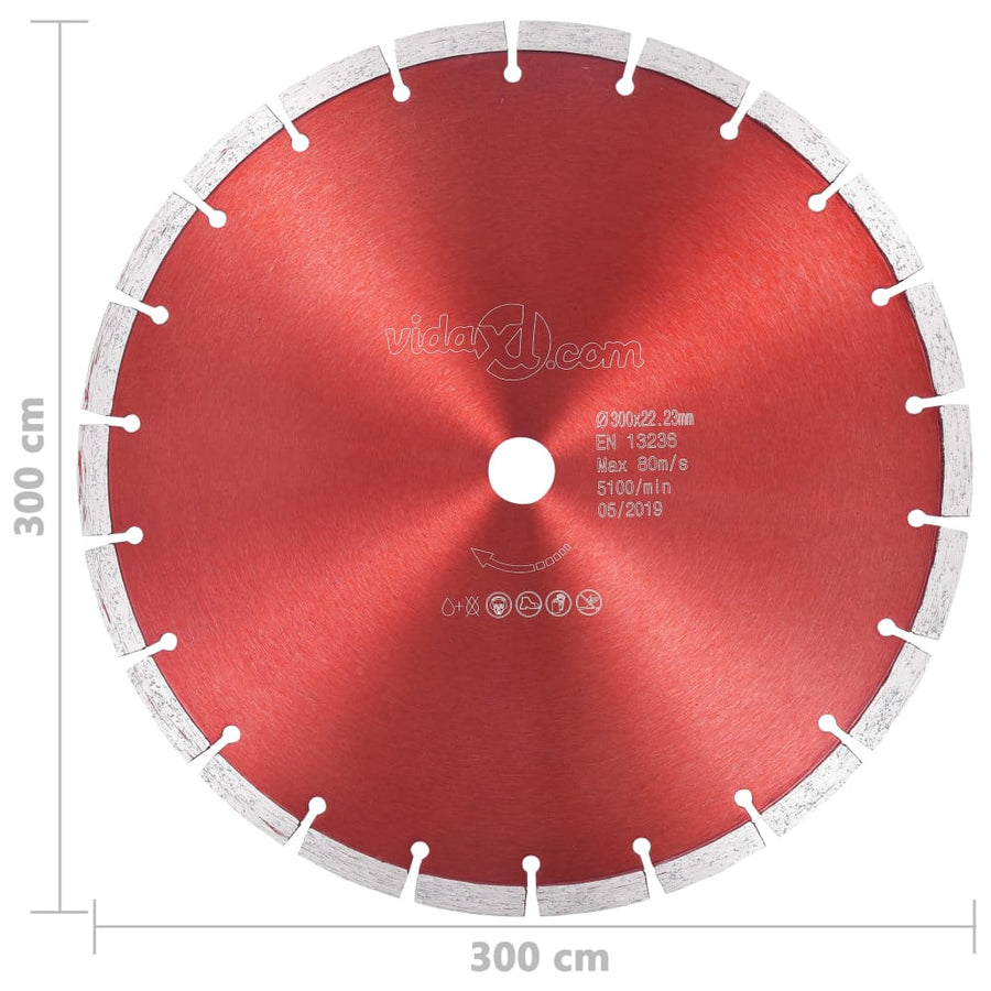 Diamantzaagblad 300 mm staal 300 mm/22.23 mm