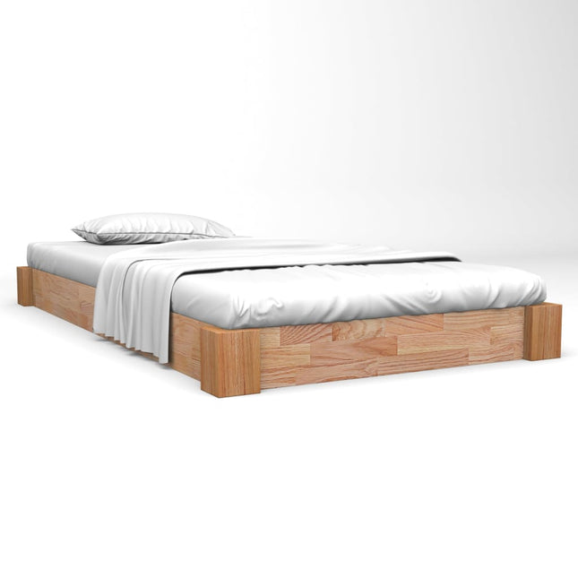 Bedframe massief eikenhout 120x200 cm 120 x 200 cm