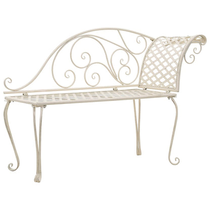 Chaise Longue 28 Cm Metaal Antiek Wit