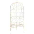 Garden bench 95 cm iron antique white