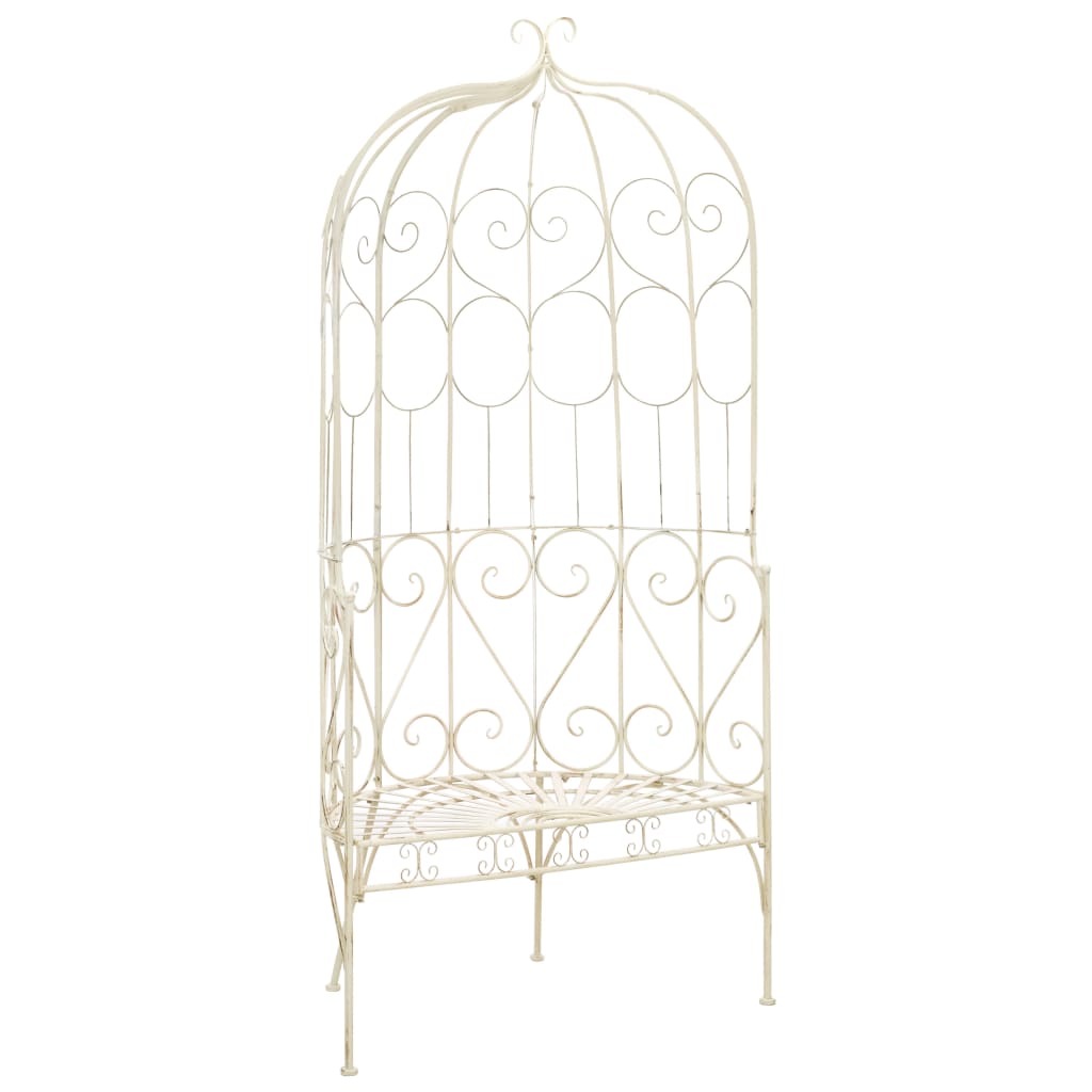 Tuinbank Ijzer Antiek Wit