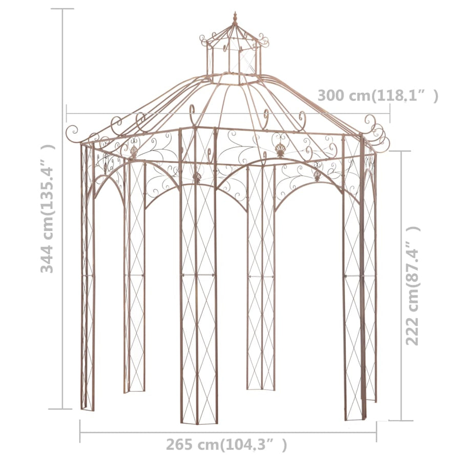 Tuinpaviljoen Ijzer Antiek 3 m