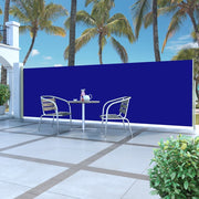 Windscherm uittrekbaar 500x160 cm blauw