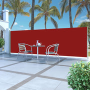 Windscherm uittrekbaar 500x160 cm rood