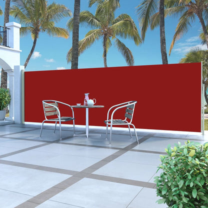 Windscherm Uittrekbaar 160 x 500 cm Rood