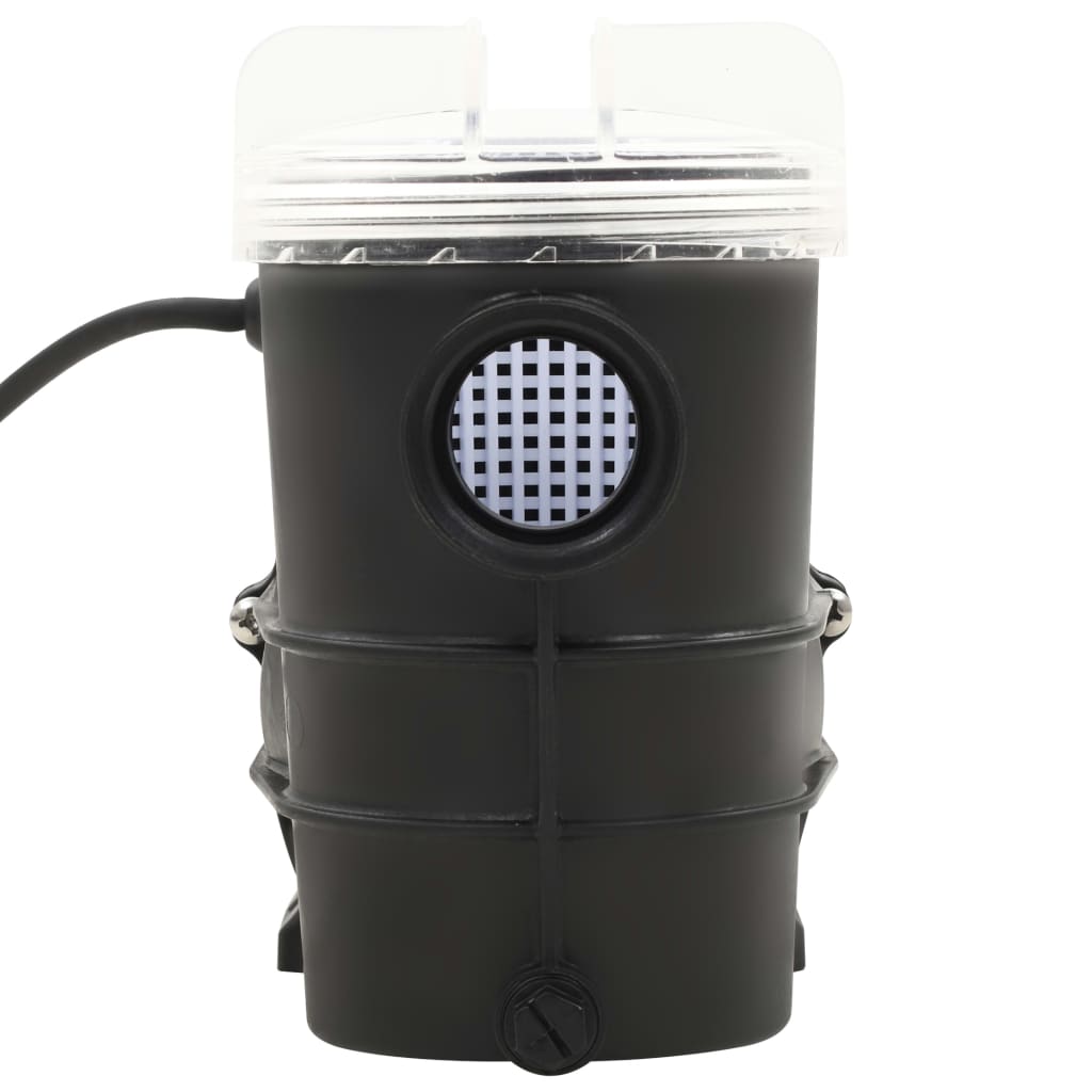 Zwembadpomp Met Timer 0,25 Pk 8000 L/U Zwart