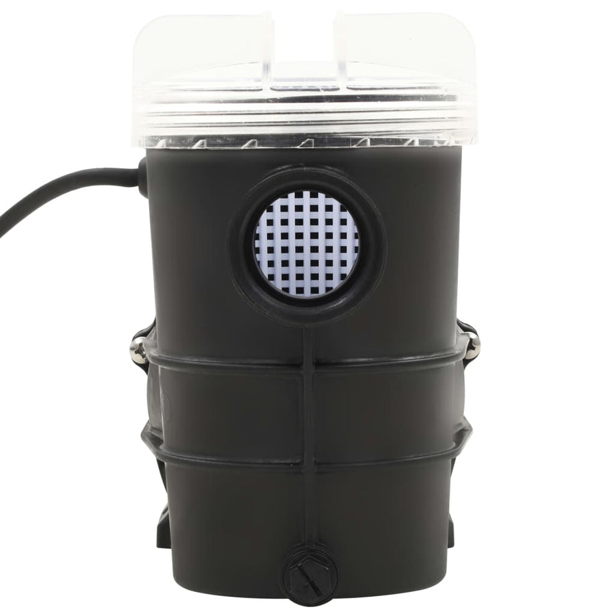 Zwembadpomp Met Timer 0,25 Pk 8000 L/U Zwart