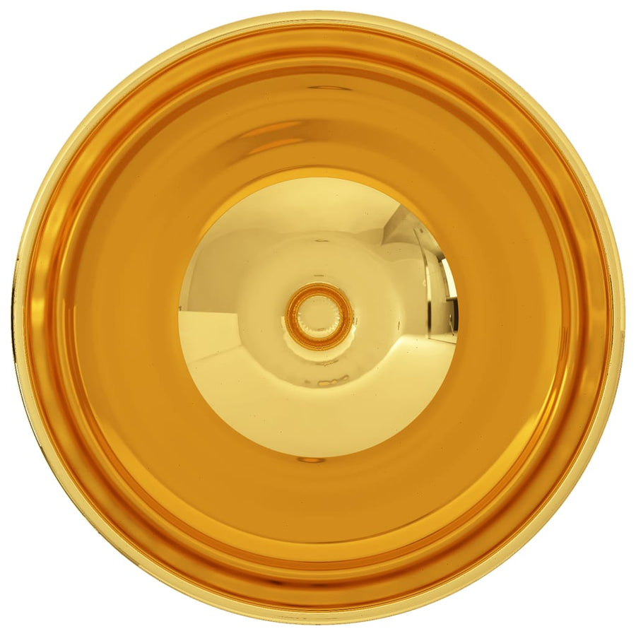 Wastafel 32,5x14 cm keramiek goudkleurig 32.5 x 14 cm Goud