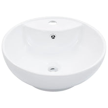 Wastafel Met Overloop 46,5X18 Cm Keramiek Wit