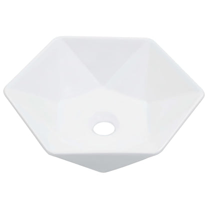 Wastafel 41X36,5X12 Cm Keramiek Wit