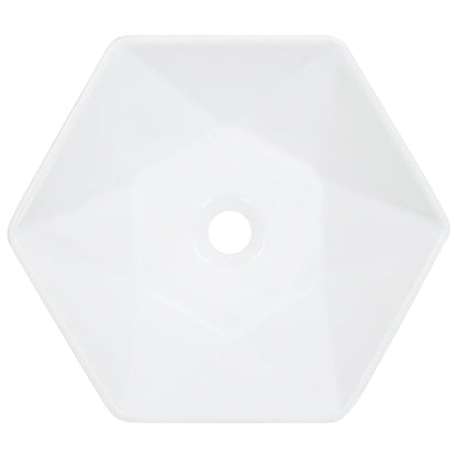 Wastafel 41X36,5X12 Cm Keramiek Wit