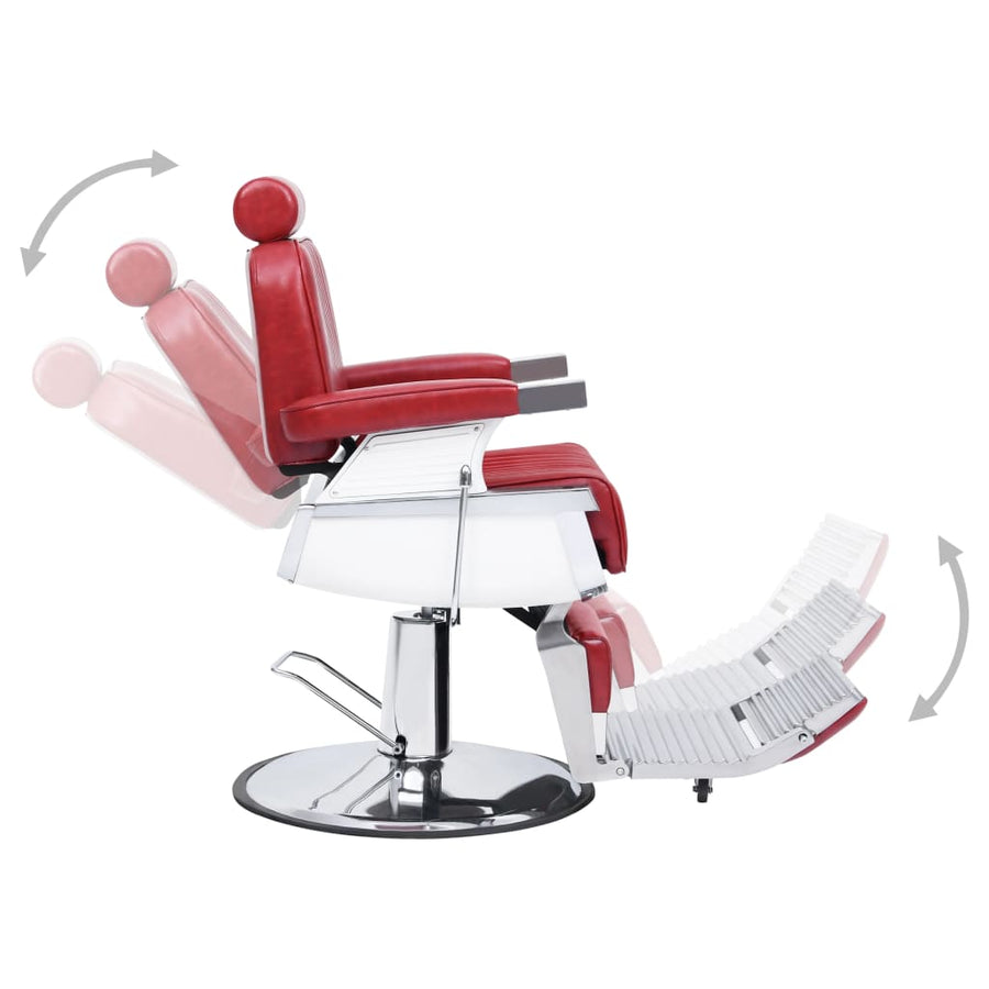 Kappersstoel 68X69X116 Cm Kunstleer Rood