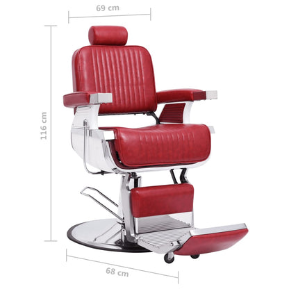 Kappersstoel 68X69X116 Cm Kunstleer Rood