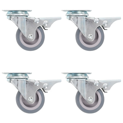 Zwenkwielen Met Dubbele Remmen 4 St 50 Mm 1